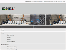 Tablet Screenshot of mems.ch